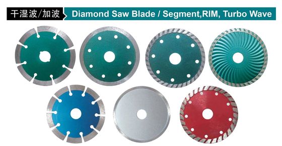 125mm 180mm Stone Diamond Blade Segment Rim Turbo Wave Diamond Saw Segment